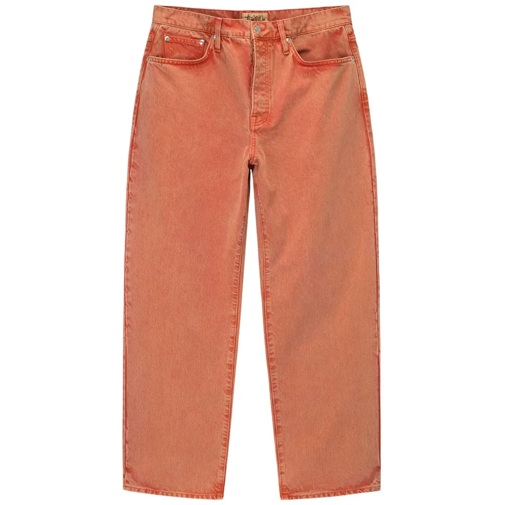 STÜSSY DOUBLE DYE BIG 'OL JEANS PANT // FADED RED